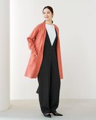 【ドゥクラッセ/DoCLASSE】の総針編み・フード付きコーディガン コーラル|ID: prp329100003884273 ipo3291000000036009439