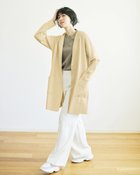 【ドゥクラッセ/DoCLASSE】の総針編み・フード付きコーディガン ライトベージュ|ID: prp329100003884273 ipo3291000000036009441