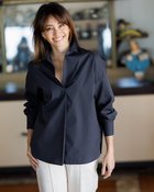 【ドゥクラッセ/DoCLASSE】のセンタータック・スキッパーシャツ 人気、トレンドファッション・服の通販 founy(ファニー) ファッション Fashion レディースファッション WOMEN トップス・カットソー Tops/Tshirt シャツ/ブラウス Shirts/Blouses スキッパー Skipper スリット Slit センター Center フォルム Form フロント Front thumbnail ミッドナイトブルー|ID: prp329100003884275 ipo3291000000027366032