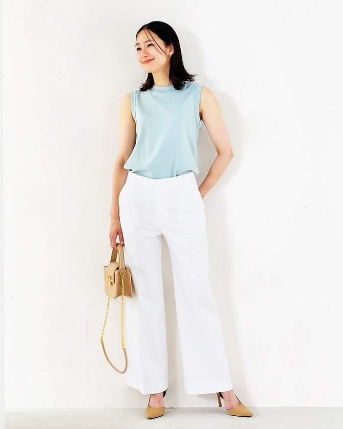 【ドゥクラッセ/DoCLASSE】のストレッチダブルクロス・セミフレアパンツ インテリア・キッズ・メンズ・レディースファッション・服の通販 founy(ファニー) https://founy.com/ ファッション Fashion レディースファッション Fashion for Women パンツ Pants & Trousers ストレッチ Stretch, Stretchy Fabric ストレート Straight, Straight Cut フレア Flare, Flared |ID: prp329100003884276 ipo3291000000031942985