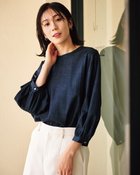 【ドゥクラッセ/DoCLASSE】のドレスデニム・パフスリーブブラウス インディゴ|ID: prp329100003884282 ipo3291000000034355621
