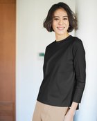 【ドゥクラッセ/DoCLASSE】のスマートクルー/8分袖・ドゥクラッセTシャツ ブラック|ID: prp329100003884299 ipo3291000000036009487