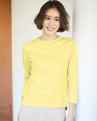 【ドゥクラッセ/DoCLASSE】のスマートクルー/8分袖・ドゥクラッセTシャツ ペールイエロー|ID: prp329100003884299 ipo3291000000036009496