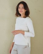 【ドゥクラッセ/DoCLASSE】のスマートクルー/8分袖・ドゥクラッセTシャツ オフホワイト|ID: prp329100003884299 ipo3291000000036009500