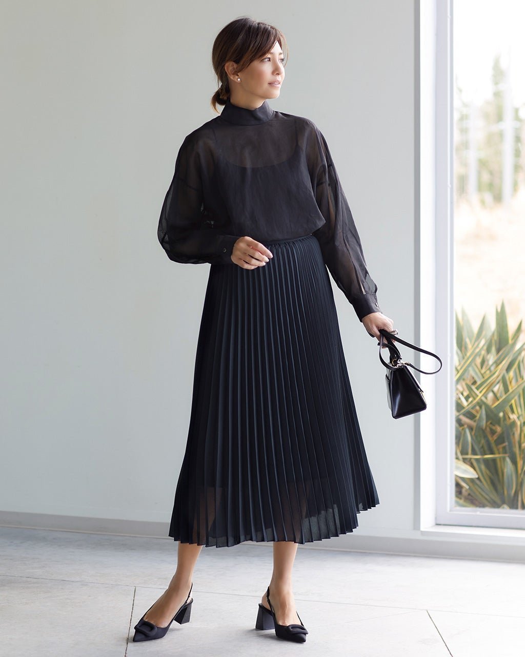 【ドゥクラッセ/DoCLASSE】の光沢オーガンジー・プリーツスカート 人気、トレンドファッション・服の通販 founy(ファニー) 　ファッション　Fashion　レディースファッション　Fashion for Women　スカート　Skirts　プリーツスカート / 上品フェミニンスタイル　Pleated Skirts　インナー　Innerwear　オーガンジー　Organza Fabric　プリーツ　Pleats, Pleated　 other-1|ID: prp329100003884325 ipo3291000000036009560