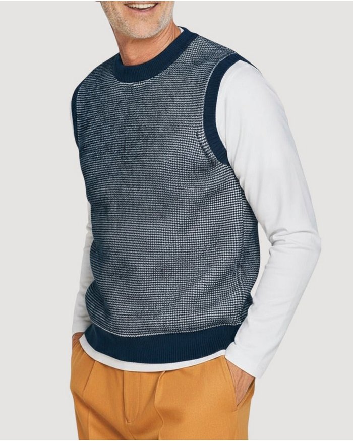 【ドゥクラッセ/DoCLASSE / MEN】のテクスチャー編みニット・ベスト インテリア・キッズ・メンズ・レディースファッション・服の通販 founy(ファニー) https://founy.com/ ファッション Fashion メンズファッション Fashion for Men ゴルフ Golf ジャケット Jacket, Outerwear ストレッチ Stretch, Stretchy Fabric テクスチャー Texture, Textured Fabric ベスト Vest, Waistcoat メンズ Men's, Menswear ワッフル Waffle, Waffle Knit |ID: prp329100003884360 ipo3291000000036009598