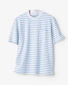 【ドゥクラッセ/DoCLASSE / MEN】のジャケットレイヤード・ポケットT 半袖 サックス×ホワイト|ID: prp329100003892683 ipo3291000000031024936