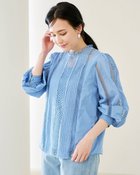 【ドゥクラッセ/DoCLASSE】のトーションレース・スタンドカラーブラウス 人気、トレンドファッション・服の通販 founy(ファニー) ファッション Fashion レディースファッション WOMEN トップス・カットソー Tops/Tshirt シャツ/ブラウス Shirts/Blouses アンティーク Antique インナー Inner キャミソール Camisole スタンド Stand フロント Front thumbnail ブルーグレー|ID: prp329100003907862 ipo3291000000028264105