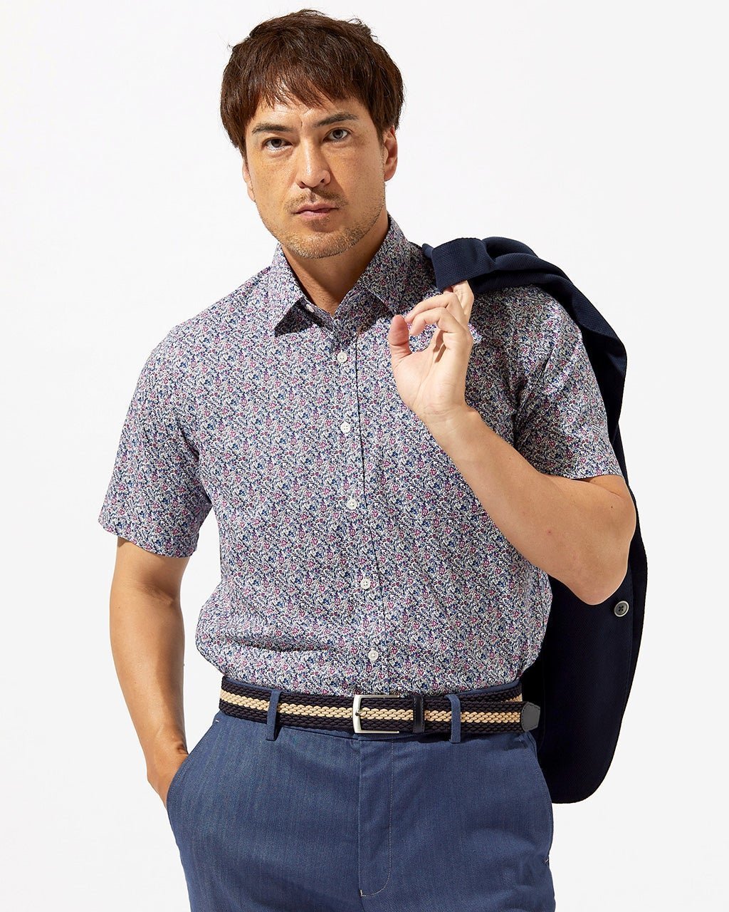 【ドゥクラッセ/DoCLASSE / MEN】のコットンプリントシャツ 半袖 人気、トレンドファッション・服の通販 founy(ファニー) 　ファッション　Fashion　メンズファッション　MEN　ドレス　Dress　プリーツ　Pleats　ボックス　Box　メンズ　Mens　ヨーク　Yoke　半袖　Short Sleeve　夏　Summer　 other-1|ID: prp329100003910220 ipo3291000000032221918
