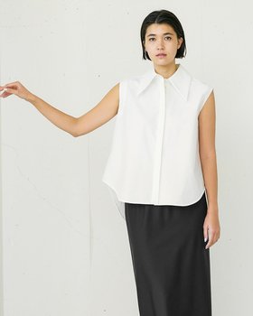 【ドゥクラッセ/DoCLASSE】 タイプライターコットン・ノースリーブブラウス人気、トレンドファッション・服の通販 founy(ファニー) ファッション Fashion レディースファッション Ladies' Fashion Online トップス・カットソー Tops/Tshirt キャミソール / ノースリーブ No Sleeves シャツ/ブラウス Shirts/Blouses なめらか Smooth カッティング Cutting ノースリーブ No Sleeve モダン Modern |ID:prp329100003910260