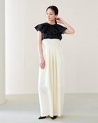 【ドゥクラッセ/DoCLASSE】のドレープツイル・ハイウエストパンツ ホワイト|ID: prp329100003910270 ipo3291000000036037315