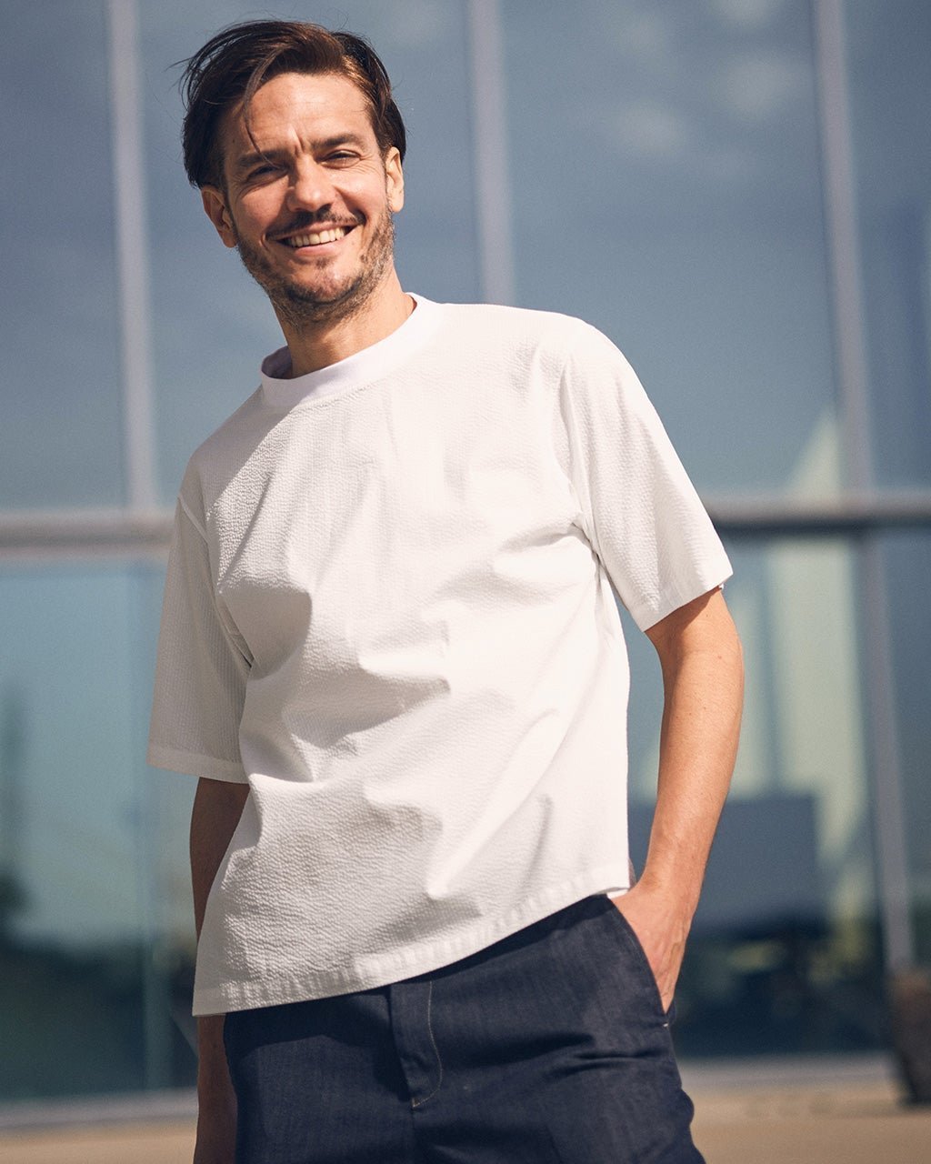 【ドゥクラッセ/DoCLASSE / MEN】のクールマックスサッカー・クルーTシャツ 人気、トレンドファッション・服の通販 founy(ファニー) 　ファッション　Fashion　メンズファッション　Fashion for Men　スポーツ　Sports, Activewear　スリット　Slit, Slit Detail　メンズ　Men's, Menswear　リラックス　Relax, Relaxed Fit　半袖　Short Sleeve, Half Sleeve　吸水　Absorbent, Quick-Dry　 other-1|ID: prp329100003910332 ipo3291000000033592326
