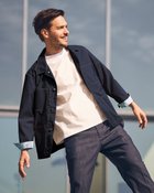 【ドゥクラッセ/DoCLASSE / MEN】の超撥水カバーオール 人気、トレンドファッション・服の通販 founy(ファニー) ファッション Fashion メンズファッション MEN ストレッチ Stretch パーカー Hoodie ブルゾン Blouson プリント Print メンズ Mens ワーク Work thumbnail ネイビー|ID: prp329100003910350 ipo3291000000028264193