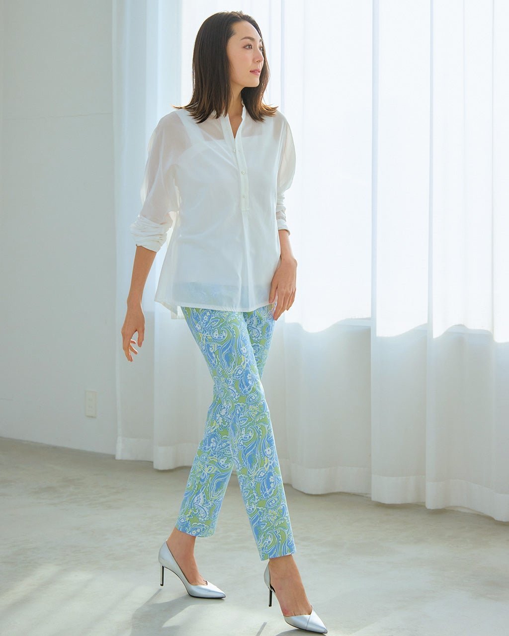 【ドゥクラッセ/DoCLASSE】のドライタッチ・スリム68cm 人気、トレンドファッション・服の通販 founy(ファニー) ファッション Fashion レディースファッション Fashion for Women パンツ Pants & Trousers アンクル Ankle-Length Design ギャザー Gathered, Ruffled ストレッチ Stretch, Stretchy Fabric スリム Slim, Slim Fit 定番 Standard, Basic Item 人気 Popular, Best Seller フロント Front, Front Design プリント Print, Printed Pattern 夏 Summer other-1|ID: prp329100003910365 ipo3291000000036037204