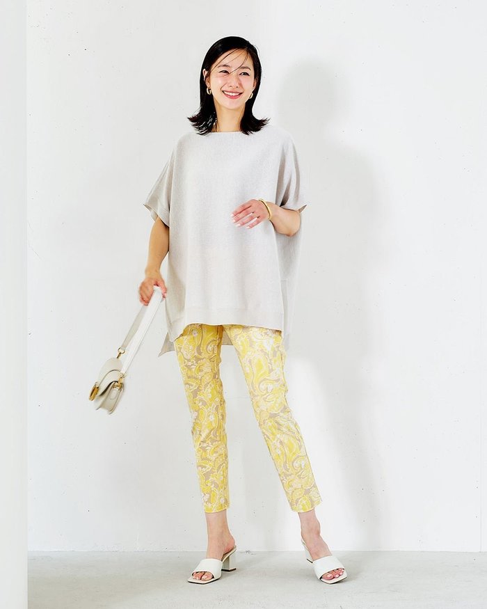 【ドゥクラッセ/DoCLASSE】のドライタッチ・スリム63cm インテリア・キッズ・メンズ・レディースファッション・服の通販 founy(ファニー) https://founy.com/ ファッション Fashion レディースファッション Fashion for Women パンツ Pants & Trousers ギャザー Gathered, Ruffled ストレッチ Stretch, Stretchy Fabric スリム Slim, Slim Fit 定番 Standard, Basic Item フロント Front, Front Design プリント Print, Printed Pattern アウトレット Outlet / Clearance 夏 Summer |ID: prp329100003910375 ipo3291000000036037247