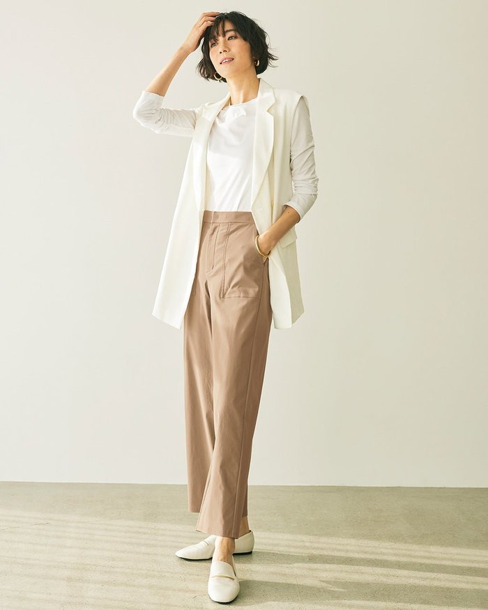 【ドゥクラッセ/DoCLASSE】のドライタッチ・ベイカーパンツ/68cm インテリア・キッズ・メンズ・レディースファッション・服の通販 founy(ファニー) https://founy.com/ ファッション Fashion レディースファッション Fashion for Women パンツ Pants & Trousers アウトレット Outlet / Clearance 人気 Popular, Best Seller |ID: prp329100003910398 ipo3291000000033371682