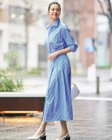 【ドゥクラッセ/DoCLASSE】のウエストシェイプ・シャツワンピース 人気、トレンドファッション・服の通販 founy(ファニー) ファッション Fashion レディースファッション WOMEN ワンピース Dress シャツワンピース Shirt Dresses |ID:prp329100003910400