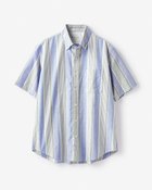 【ドゥクラッセ/DoCLASSE / MEN】のピュアファイン+シャツ半袖/ボタンダウン ブルーマルチ|ID: prp329100003917657 ipo3291000000028264418