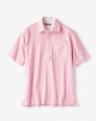 【ドゥクラッセ/DoCLASSE / MEN】のドライ&クリーン・前開き立ち衿ポロ/半袖 ピンクストライプ|ID: prp329100003917677 ipo3291000000035795152