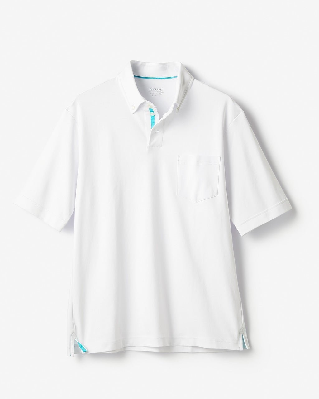 【ドゥクラッセ/DoCLASSE / MEN】のリファインド ポロ・ドゥクラッセT 半袖 インテリア・キッズ・メンズ・レディースファッション・服の通販 founy(ファニー) 　ファッション　Fashion　メンズファッション　Fashion for Men　トップス・カットソー　Cut & Sew Tops　メンズシャツ　Shirts　ポロシャツ / きれいめカジュアルスタイル　Polo Shirts　インナー　Innerwear　シルケット　Silket, Silky Cotton　ストレッチ　Stretch, Stretchy Fabric　パイピング　Piping, Trim Design　メンズ　Men's, Menswear　半袖　Short Sleeve, Half Sleeve　ホワイト|ID: prp329100003920110 ipo3291000000035734798