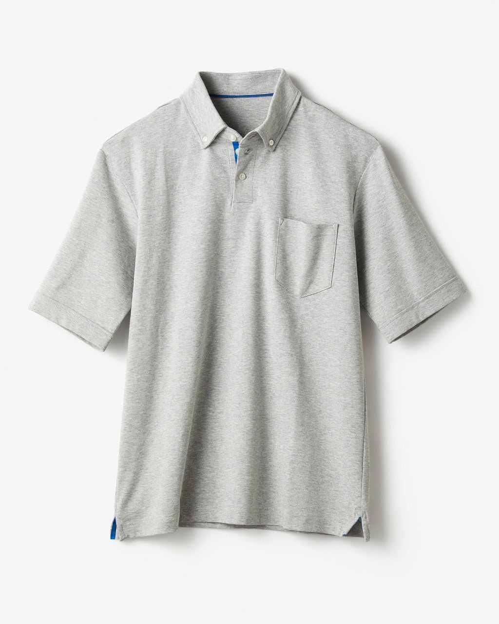 【ドゥクラッセ/DoCLASSE / MEN】のリファインド ポロ・ドゥクラッセT 半袖 インテリア・キッズ・メンズ・レディースファッション・服の通販 founy(ファニー) 　ファッション　Fashion　メンズファッション　Fashion for Men　トップス・カットソー　Cut & Sew Tops　メンズシャツ　Shirts　ポロシャツ / きれいめカジュアルスタイル　Polo Shirts　インナー　Innerwear　シルケット　Silket, Silky Cotton　ストレッチ　Stretch, Stretchy Fabric　パイピング　Piping, Trim Design　メンズ　Men's, Menswear　半袖　Short Sleeve, Half Sleeve　杢グレー|ID: prp329100003920110 ipo3291000000035734801