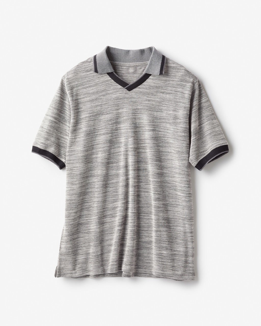 【ドゥクラッセ/DoCLASSE / MEN】のスキッパーポロ インテリア・キッズ・メンズ・レディースファッション・服の通販 founy(ファニー) 　ファッション　Fashion　メンズファッション　Fashion for Men　トップス・カットソー　Cut & Sew Tops　メンズシャツ　Shirts　ポロシャツ / きれいめカジュアルスタイル　Polo Shirts　スキッパー　Skipper, Open Collar　ポロシャツ　Polo Shirt, Collared Tee　メンズ　Men's, Menswear　リラックス　Relax, Relaxed Fit　今夏　This Summer　夏　Summer　鹿の子　Piqué, Kanoko Fabric　グレー|ID: prp329100003920136 ipo3291000000035798340