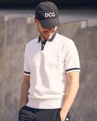 【ドゥクラッセ/DoCLASSE / MEN】のプレーティングニットゴルフポロ ホワイト|ID: prp329100003921567 ipo3291000000028264513
