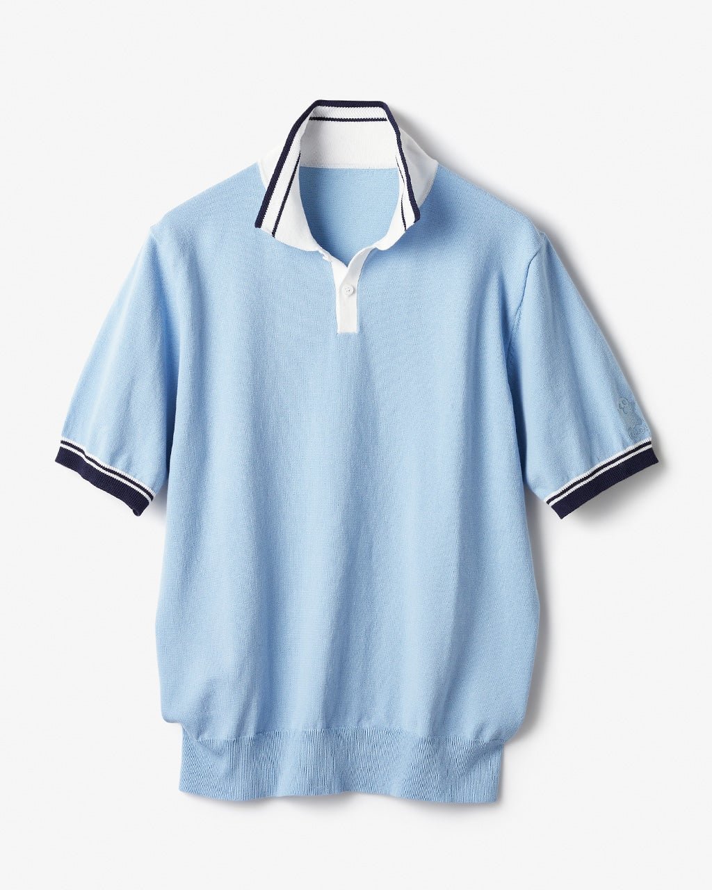 【ドゥクラッセ/DoCLASSE / MEN】のプレーティングニットゴルフポロ インテリア・キッズ・メンズ・レディースファッション・服の通販 founy(ファニー) 　ファッション　Fashion　メンズファッション　Fashion for Men　ゴルフ　Golf　セーター　Sweater, Knitwear　メンズ　Men's, Menswear　軽量　Lightweight, Ultra Light　スカイブルー|ID: prp329100003921567 ipo3291000000028264515