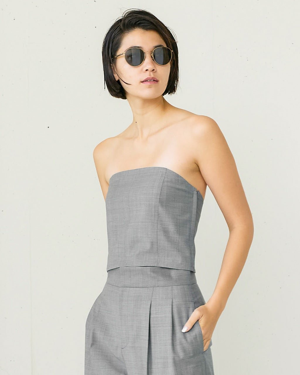 【ドゥクラッセ/DoCLASSE】のストレッチウール・ビスチェ 人気、トレンドファッション・服の通販 founy(ファニー) 　ファッション　Fashion　レディースファッション　Fashion for Women　トップス・カットソー　Cut & Sew Tops　シャツ・ブラウス・オフィスカジュアル　Elegant Blouses & Button-Ups　ビスチェ　Bustiers & Corset Tops / Layered Bustier Style　おすすめ　Recommended / Our Picks　なめらか　Smooth, Silky Texture　インナー　Innerwear　クール　Cool, Chic　ジャケット　Jacket, Outerwear　ストレッチ　Stretch, Stretchy Fabric　ビスチェ　Bustier, Corset Top　モダン　Modern, Contemporary　 other-1|ID: prp329100003952024 ipo3291000000035734834