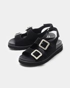 【フィットフィット/fitfit】のフットベッドストラップビジューサンダル ブラック|ID: prp329100003953875 ipo3291000000028295349