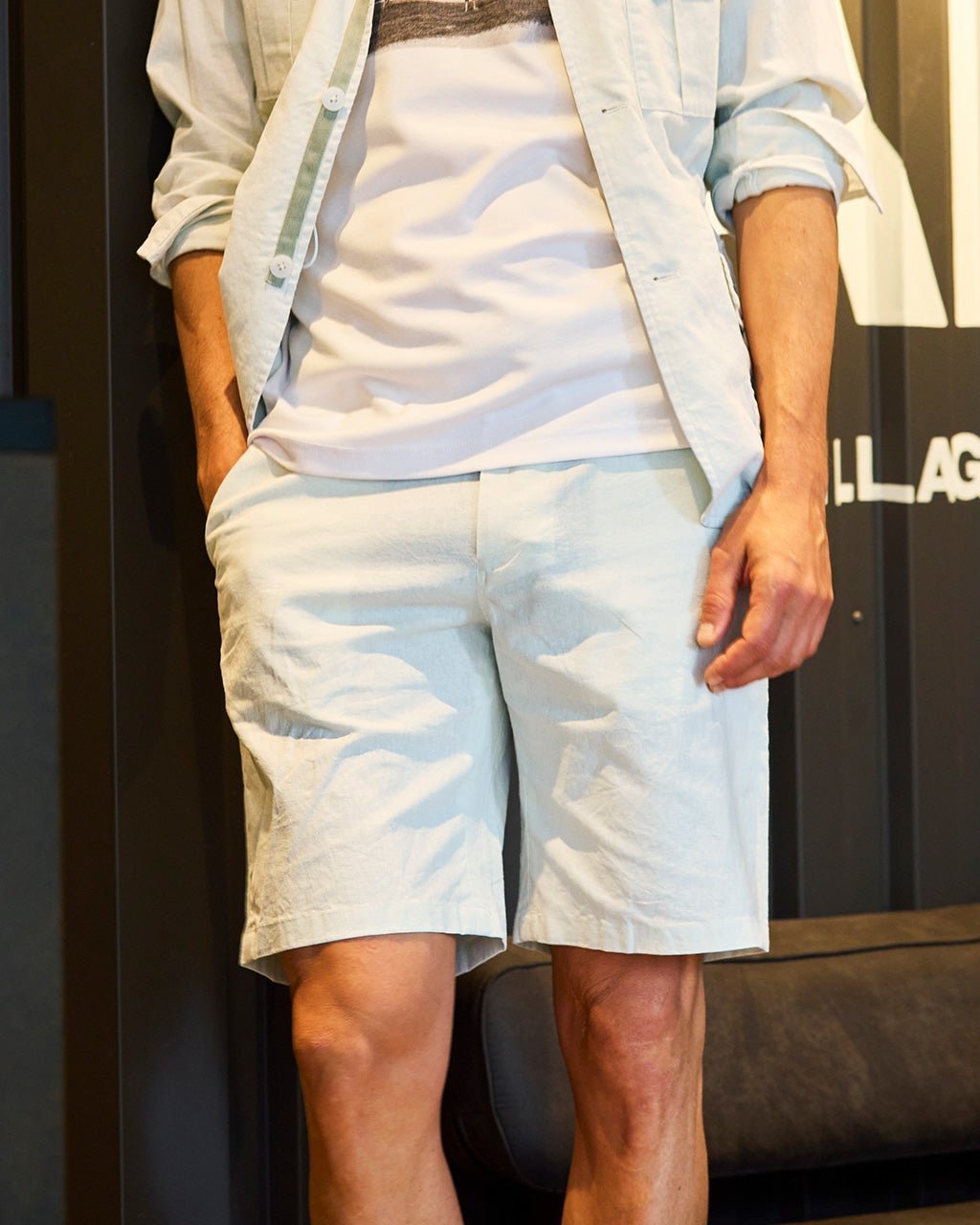 【ドゥクラッセ/DoCLASSE / MEN】のリネンコットン ドローストリングショートパンツ 人気、トレンドファッション・服の通販 founy(ファニー) 　ファッション　Fashion　メンズファッション　Fashion for Men　ボトムス　Bottoms　ハーフパンツ・ショートパンツ　Shorts & Half Pants　ショート　Short, Short Length　ジャケット　Jacket, Outerwear　メンズ　Men's, Menswear　リネン　Linen, Linen Fabric　 other-1|ID: prp329100003953885 ipo3291000000035894115