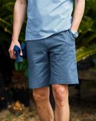 【ドゥクラッセ/DoCLASSE / MEN】のリネンコットン ドローストリングショートパンツ スティールブルー|ID: prp329100003953885 ipo3291000000035894121