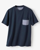 【ドゥクラッセ/DoCLASSE / MEN】の鹿の子クルーネックポケットT ネイビー|ID: prp329100003953888 ipo3291000000035894133