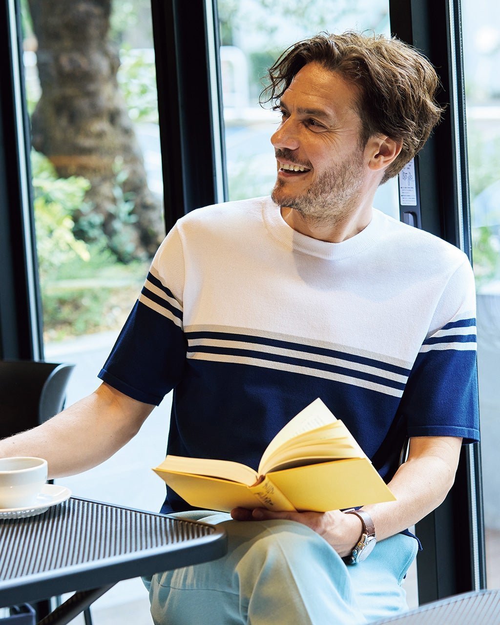 【ドゥクラッセ/DoCLASSE / MEN】のハイゲージボーダークルーセーター半袖 人気、トレンドファッション・服の通販 founy(ファニー) 　ファッション　Fashion　メンズファッション　Fashion for Men　ストレッチ　Stretch, Stretchy Fabric　セーター　Sweater, Knitwear　ボーダー　Border, Stripe　メンズ　Men's, Menswear　半袖　Short Sleeve, Half Sleeve　軽量　Lightweight, Ultra Light　 other-1|ID: prp329100003953897 ipo3291000000028264620