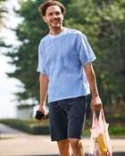 【ドゥクラッセ/DoCLASSE / MEN】の360&deg;清涼コンフォート・クレープショートパンツ ネイビー|ID: prp329100003953922 ipo3291000000033592335