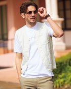 【ドゥクラッセ/DoCLASSE / MEN】のリネンコットンサマーベスト アイボリー|ID: prp329100003953929 ipo3291000000028264639