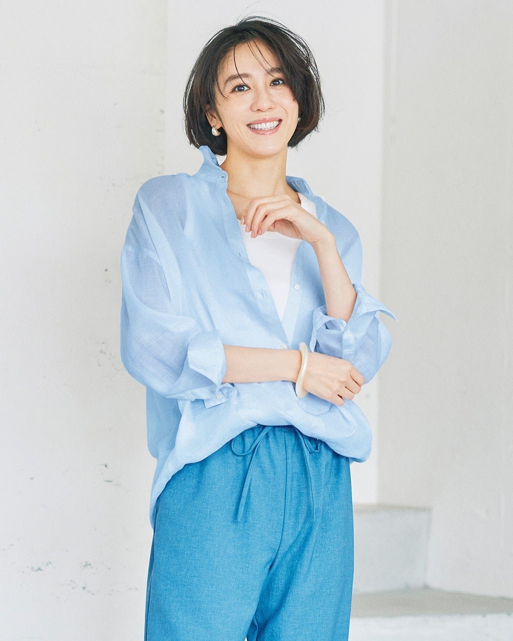 【ドゥクラッセ/DoCLASSE】のシアーラミー・2WAYデザインシャツ 人気、トレンドファッション・服の通販 founy(ファニー) 　ファッション　Fashion　レディースファッション　Fashion for Women　トップス・カットソー　Cut & Sew Tops　シャツ・ブラウス・オフィスカジュアル　Elegant Blouses & Button-Ups　ドレープ　Drape, Draping Fabric　 other-1|ID: prp329100003954037 ipo3291000000032441326