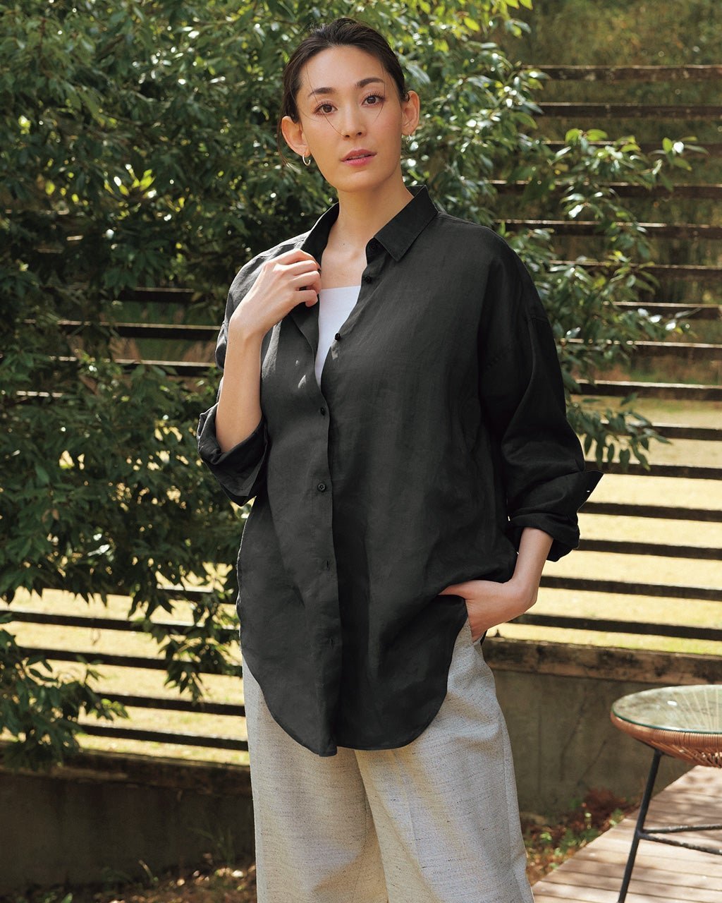 【ドゥクラッセ/DoCLASSE】のシアーラミー・2WAYデザインシャツ 人気、トレンドファッション・服の通販 founy(ファニー) ファッション Fashion レディースファッション Fashion for Women トップス・カットソー Cut & Sew Tops シャツ・ブラウス・オフィスカジュアル Elegant Blouses & Button-Ups ドレープ Drape, Draping Fabric other-1|ID: prp329100003954037 ipo3291000000033833031