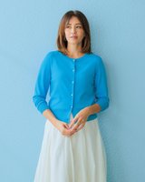 【ドゥクラッセ/DoCLASSE】のUVニット・ビジューショートカーディガン 人気、トレンドファッション・服の通販 founy(ファニー) ファッション Fashion レディースファッション WOMEN トップス・カットソー Tops/Tshirt ニット Knit Tops カーディガン Cardigans カーディガン Cardigan トレンド Trend フラワー Flower モチーフ Motif |ID:prp329100003954141