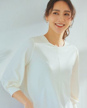 【ドゥクラッセ/DoCLASSE】のUVスラブ・パフスリーブブラウス 人気、トレンドファッション・服の通販 founy(ファニー) ファッション Fashion レディースファッション WOMEN トップス・カットソー Tops/Tshirt シャツ/ブラウス Shirts/Blouses ロング / Tシャツ T-Shirts カットソー Cut and Sewn インナー Inner エレガント 上品 Elegant カットソー Cut And Sew スリーブ Sleeve |ID:prp329100003954157
