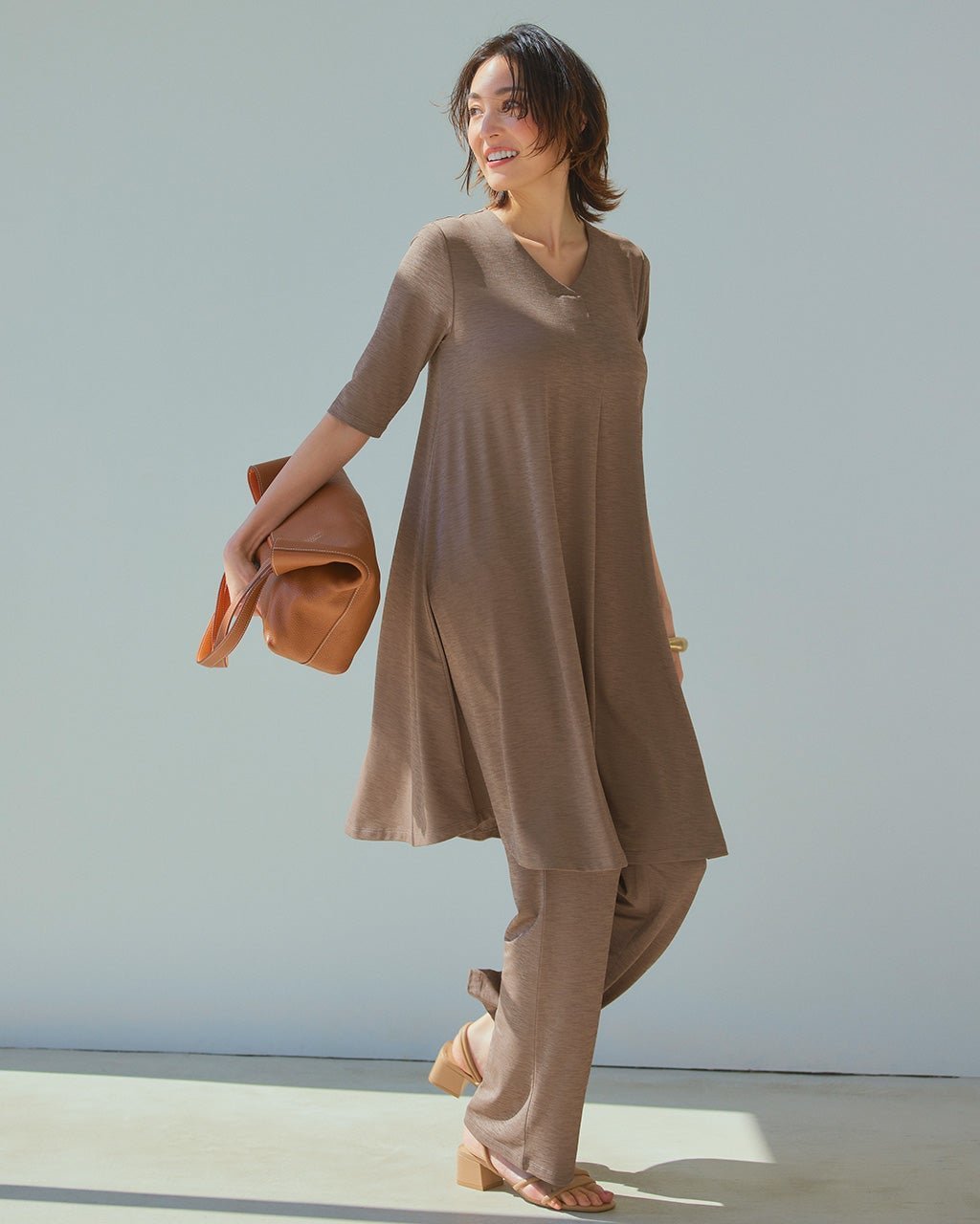 【ドゥクラッセ/DoCLASSE】のUVスラブ・ジェットセッターズ/パンツ70㎝ インテリア・キッズ・メンズ・レディースファッション・服の通販 founy(ファニー) 　ファッション　Fashion　レディースファッション　Fashion for Women　パンツ　Pants & Trousers　トープ|ID: prp329100003954158 ipo3291000000035894218