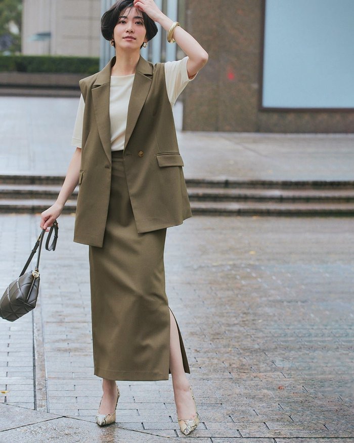 【ドゥクラッセ/DoCLASSE】のライトツイル・ロングナロースカート インテリア・キッズ・メンズ・レディースファッション・服の通販 founy(ファニー) https://founy.com/ ファッション Fashion レディースファッション Fashion for Women スカート Skirts ツイル Twist, Twisted Detail ワイド Wide, Wide Fit エレガント 上品 Elegant |ID: prp329100003954179 ipo3291000000035894239