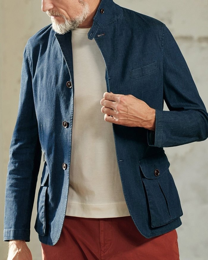 【ドゥクラッセ/DoCLASSE / MEN】のM43ストレッチデニムブルゾン インテリア・キッズ・メンズ・レディースファッション・服の通販 founy(ファニー) https://founy.com/ ファッション Fashion メンズファッション MEN ストレッチ Stretch デニム Denim パーカー Hoodie ブルゾン Blouson ポケット Pocket メンズ Mens リラックス Relax 人気 Popularity 今季 This Season |ID: prp329100003969829 ipo3291000000028484099