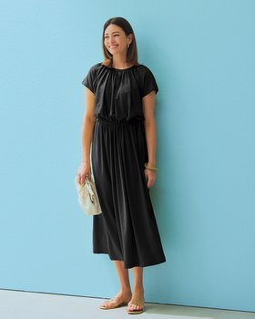 【ドゥクラッセ/DoCLASSE】のUVスラブ・ギャザーデザインワンピース 人気、トレンドファッション・服の通販 founy(ファニー) ファッション Fashion レディースファッション Fashion for Women ワンピース Dresses おすすめ Recommended / Our Picks カーディガン Cardigan, Knitwear ギャザー Gathered, Ruffled リボン Ribbon, Bow 夏 Summer 定番 Standard, Basic Item 旅行 Travel |ID:prp329100003972922