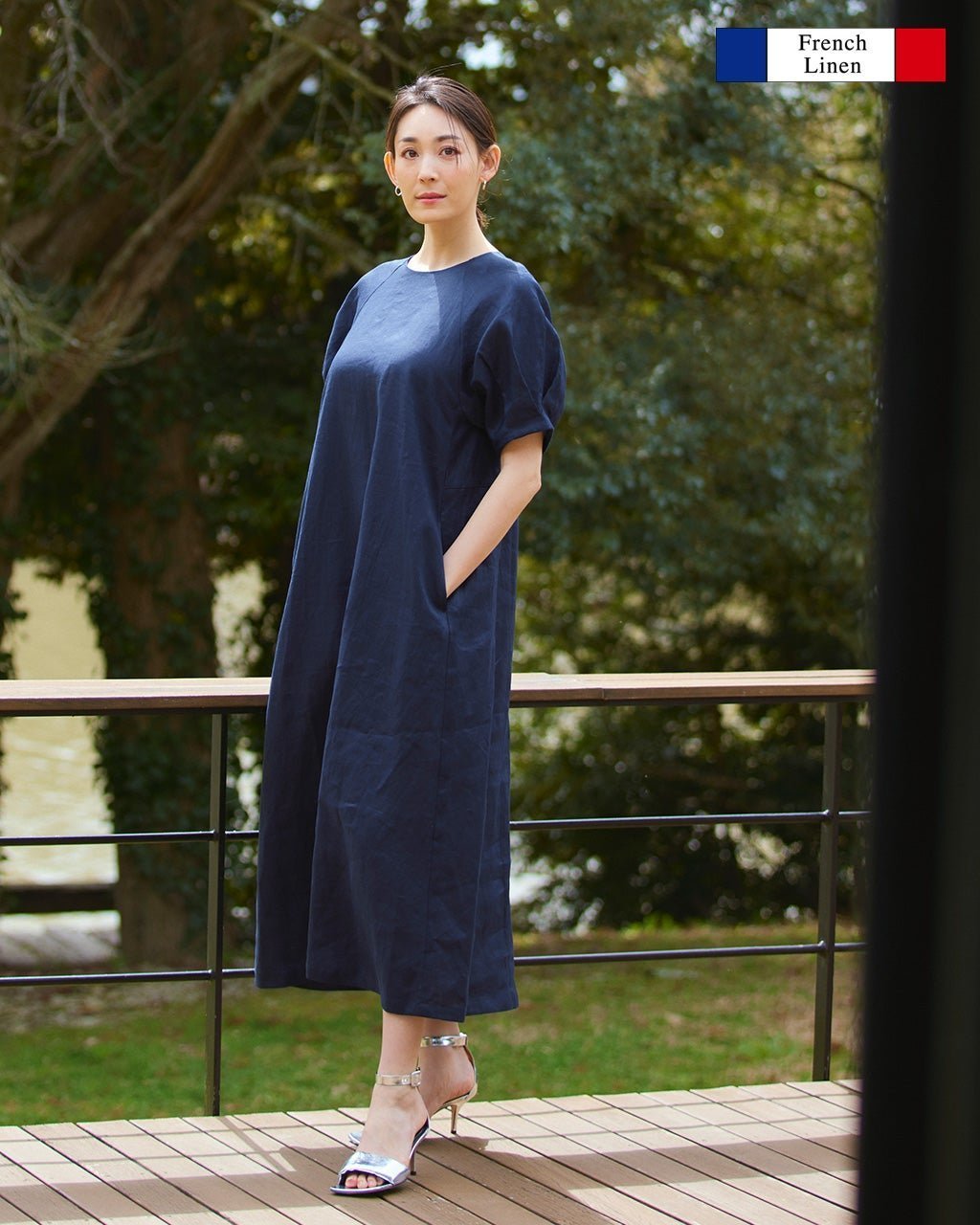【ドゥクラッセ/DoCLASSE】のフレンチリネン・パフスリーブワンピース 人気、トレンドファッション・服の通販 founy(ファニー) 　ファッション　Fashion　レディースファッション　Fashion for Women　ワンピース　Dresses　スリーブ　Sleeve, Long Sleeve / Short Sleeve　バランス　Balance, Style Balance　フィット　Fit, Slim Fit　フォルム　Silhouette, Form　フランス　France, French　フレア　Flare, Flared　フレンチ　French, French Style　リネン　Linen, Linen Fabric　夏　Summer　 other-1|ID: prp329100003972925 ipo3291000000032260475
