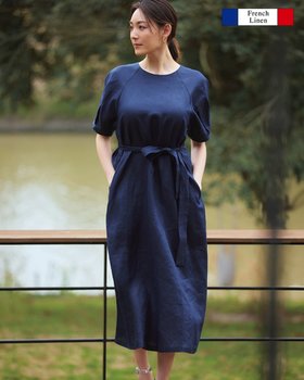 【ドゥクラッセ/DoCLASSE】 フレンチリネン・パフスリーブワンピース人気、トレンドファッション・服の通販 founy(ファニー) ファッション Fashion レディースファッション Fashion for Women ワンピース Dresses スリーブ Sleeve, Long Sleeve / Short Sleeve バランス Balance, Style Balance フィット Fit, Slim Fit フォルム Silhouette, Form フランス France, French フレア Flare, Flared フレンチ French, French Style リネン Linen, Linen Fabric 夏 Summer |ID:prp329100003972925