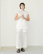 【ドゥクラッセ/DoCLASSE】のコットンピケ・レースパンツ ホワイト|ID: prp329100003981133 ipo3291000000035894262