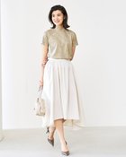 【ドゥクラッセ/DoCLASSE】のコットン混・ハイネックT ライトトープ|ID: prp329100003989139 ipo3291000000034378302