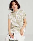 【ドゥクラッセ/DoCLASSE】のコットン混・ハイネックT ゴールド|ID: prp329100003989139 ipo3291000000034378304