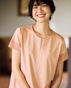 【ドゥクラッセ/DoCLASSE】のレースデザイン/半袖・ドゥクラッセTシャツ ライトコーラル|ID: prp329100003989140 ipo3291000000035991264